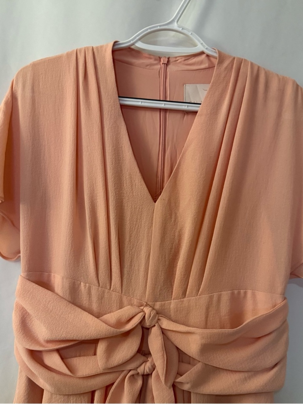 GAL MEETS GLAM Wedding Guest Garden Party Jane Tie Waist Midi Dress Size 4 - Picture 11 of 11